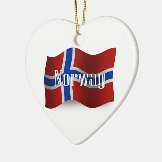 Noorwegen Waving Flag Keramisch Ornament (Links)