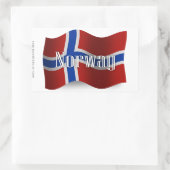 Noorwegen Waving Flag Rechthoekige Sticker (Tas)