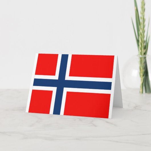 noorwegen wenskaart kaart (Voorkant)