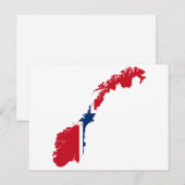 NOORWEGKAART BRIEFKAART (Voorkant / Achterkant)