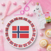 NOORWEGVLAG PAPIEREN BORDJE (Feest)