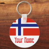 NOORWEGVLAG SLEUTELHANGER (Voorkant)