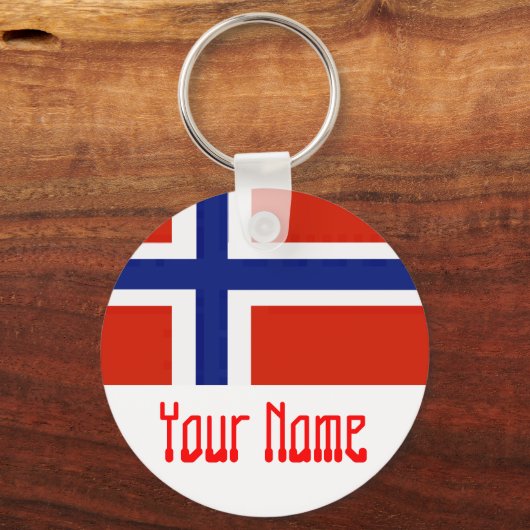 NOORWEGVLAG SLEUTELHANGER (Voorkant)