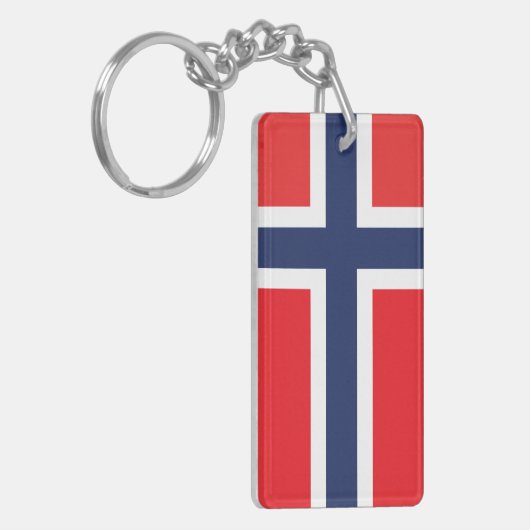 NOORWEGVLAG SLEUTELHANGER (Voorkant Links)