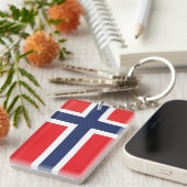NOORWEGVLAG SLEUTELHANGER (Voorkant Rechts)