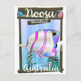 Noosa Australië vintage reisposter Briefkaart