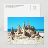 Noosa Beach Sandcastle Briefkaart (Voorkant / Achterkant)