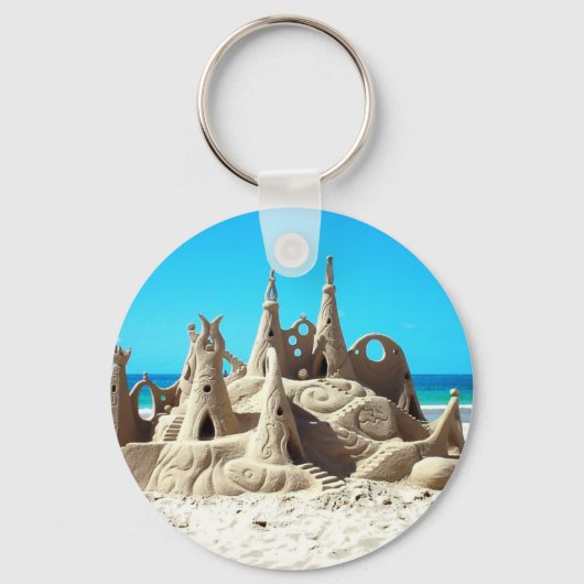 Noosa Beach Sandcastle Sleutelhanger (Voorkant)