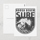 Noosa Beach Surf Club Australia Emblem Briefkaart (Voorkant / Achterkant)