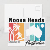 Noosa Heads Australië  Retro Souvenirs 80s Briefkaart (Voorkant / Achterkant)