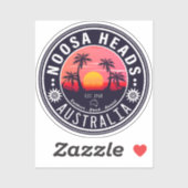 Noosa Heads Australië  Retro Souvenirs 80s Sticker (Vel)