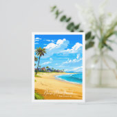 Noosa Main Beach Australië vintage reisplaats Briefkaart (Staand voorkant)