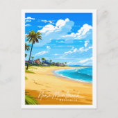 Noosa Main Beach Australië vintage reisplaats Briefkaart (Voorkant)