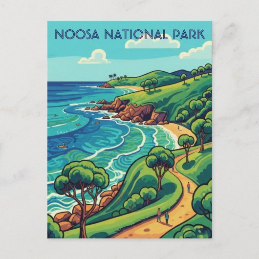 Noosa National Park Australia Travel Briefkaart (Voorkant)