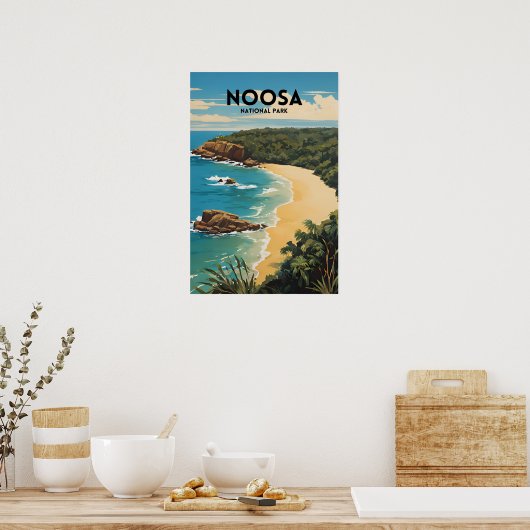 Noosa National Park - Traditionele reisposter Poster (Keuken)
