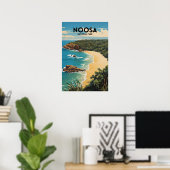 Noosa National Park - Traditionele reisposter Poster (Thuiskantoor)