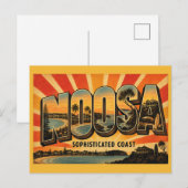 Noosa Queensland Verfijnde Kust Briefkaart (Voorkant / Achterkant)
