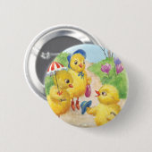 Noosterkuikens Ronde Button 5,7 Cm (Voorkant /achterkant)