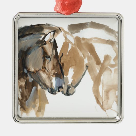 Noot aan neus metalen ornament (Voorkant)