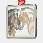 Noot aan neus metalen ornament (Links)