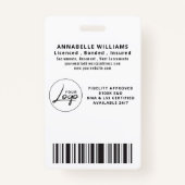 Noot Gold & Black Typografie Photo Badge (Achterkant)