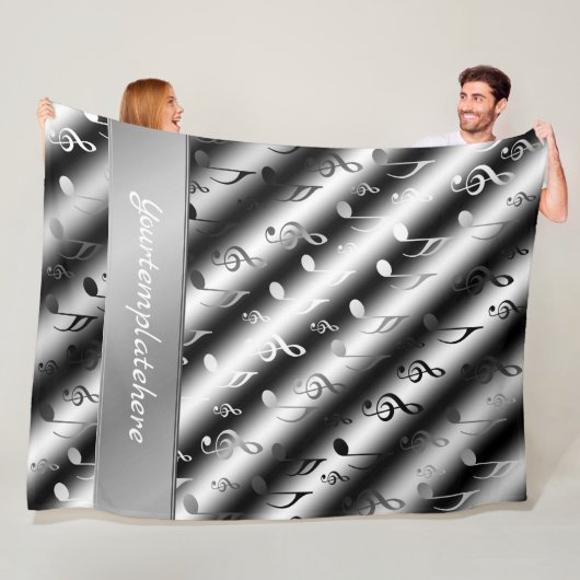 noot, muziek, metaal, tapemuziek, band, gespleten, fleece deken (In situ)