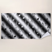 noot, muziek, metaal, tapemuziek, band, gespleten, strandlaken (Voorkant)