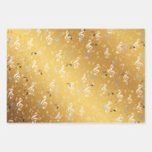 noot, muziek, muzikaal, melodie, symbool, geluid,  inpakpapier vel (Voorkant 2)