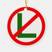 Noot-nr.-L kerstversiering Keramisch Ornament (Voorkant)