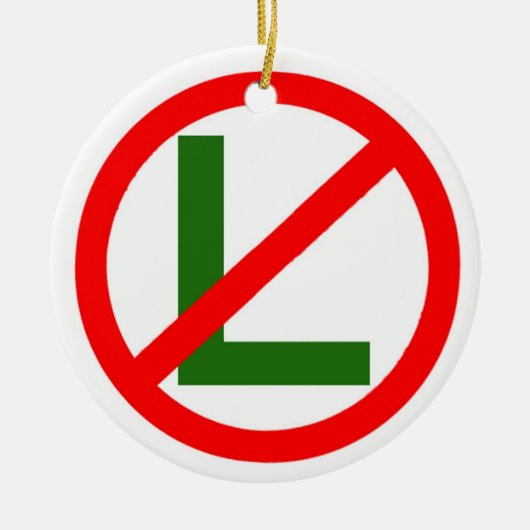 Noot-nr.-L kerstversiering Keramisch Ornament (Voorkant)