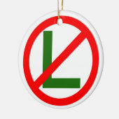 Noot-nr.-L kerstversiering Keramisch Ornament (Links)