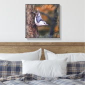 Noot op de foto van de Herfst van de zonnesteek Canvas Afdruk (Insitu (Slaapkamer))