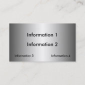 Noot op Visitekaartjes van sequins (Achterkant)