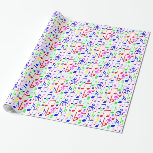 noot regenboog cadeaupapier (Uitgerold)