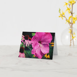 Noot voor de bloemenhok Hibiscus en Friends Flower Kaart