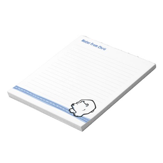 Noot voor wilde poten Beer Notitieblok (Linkerzijde)