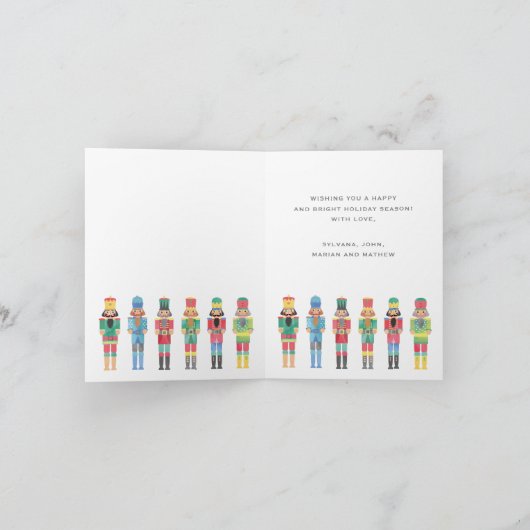 NOOTCRACKER KERSTMIS FOTO WENSKAART (Binnen)