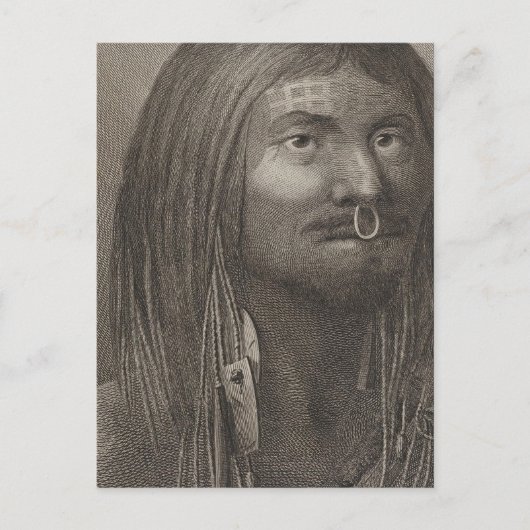 Nootka-Man, Brits-Columbia Briefkaart (Voorkant)