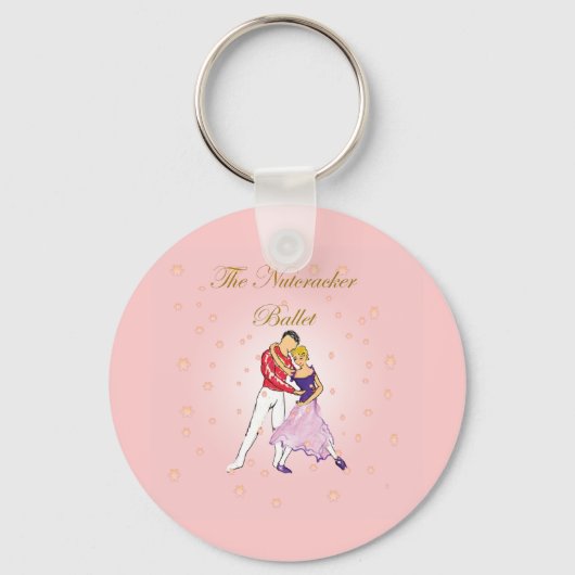 nootkraker-clara en haar prins (roze) sleutelhanger (Voorkant)