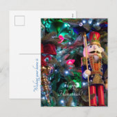 nootkraker en ornament feestdagenkaart (Voorkant / Achterkant)