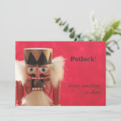 nootmuskaat met acorn potluck share uitnodiging (Staand voorkant)