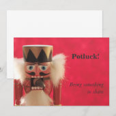 nootmuskaat met acorn potluck share uitnodiging (Voorkant / Achterkant)