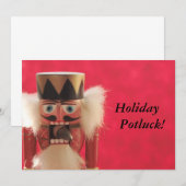 nootmuskaat met acorn potluck uitnodiging (Voorkant / Achterkant)