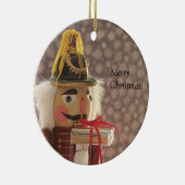 nootmuskaat met zilveren cadeausium keramisch ornament (Rechts)