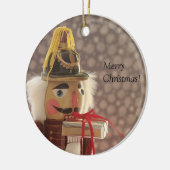 nootmuskaat met zilveren cadeausium keramisch ornament (Links)