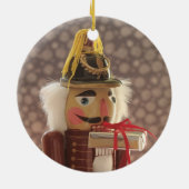 nootmuskaat met zilveren cadeausium keramisch ornament (Achterkant)