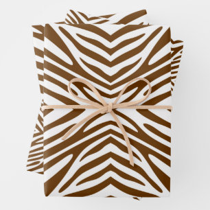 Nootmuskaat Neutrale Zebra Inpakpapier Vel