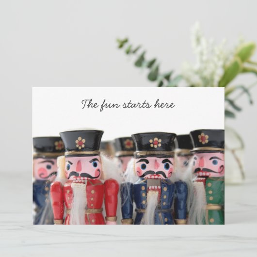 nootmuskietengroepuitnodiging kaart (Staand voorkant)