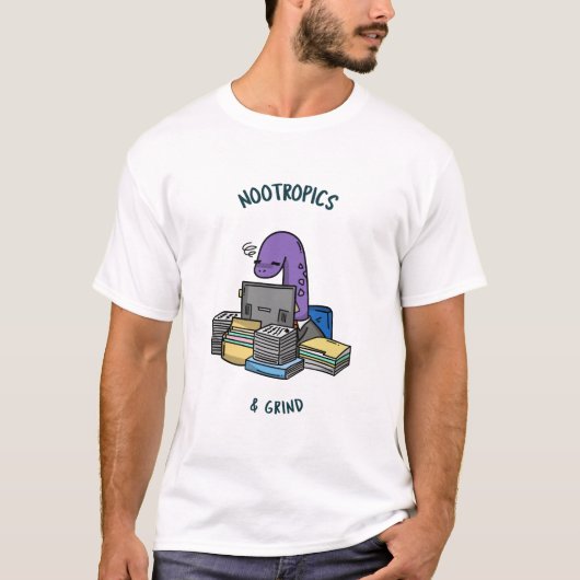 Nootropica & Grind Focusmodus T-shirt (Voorkant)