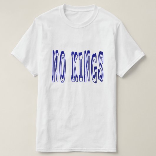 NOP met kroon – Anti-King Bold Statement Design T T-shirt (Design voorkant)